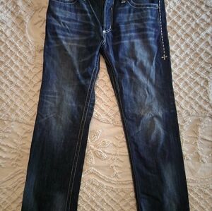 Mens Affliction jeans 34x33 Relaxed Straight